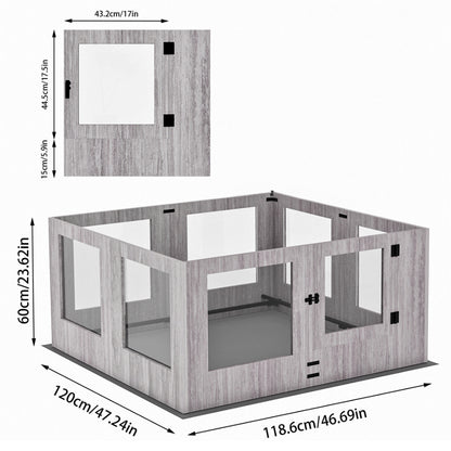 Premium Pet Whelping Box with Waterproof Fertility Pad