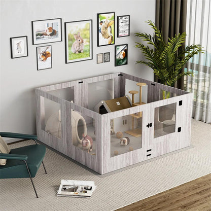 Premium Pet Whelping Box with Waterproof Fertility Pad